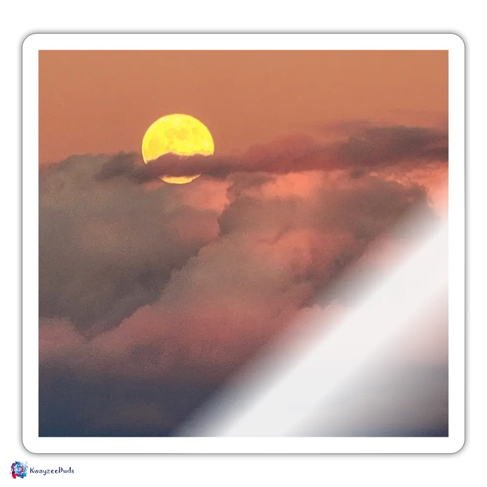 Moonrise Sticker - white glossy