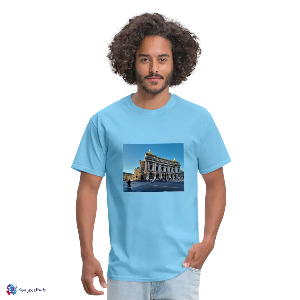 Paris Opera House Unisex Classic T-Shirt - aquatic blue
