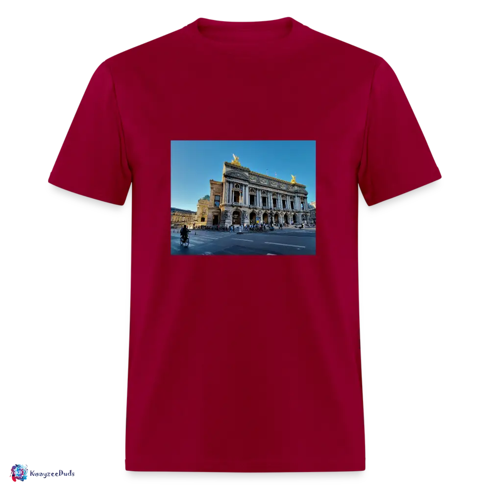 Paris Opera House Unisex Classic T-Shirt - dark red