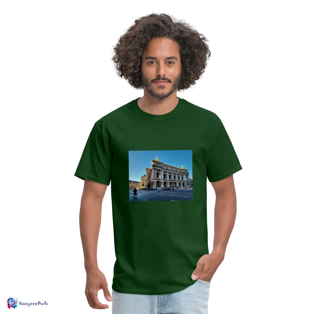Paris Opera House Unisex Classic T-Shirt - forest green