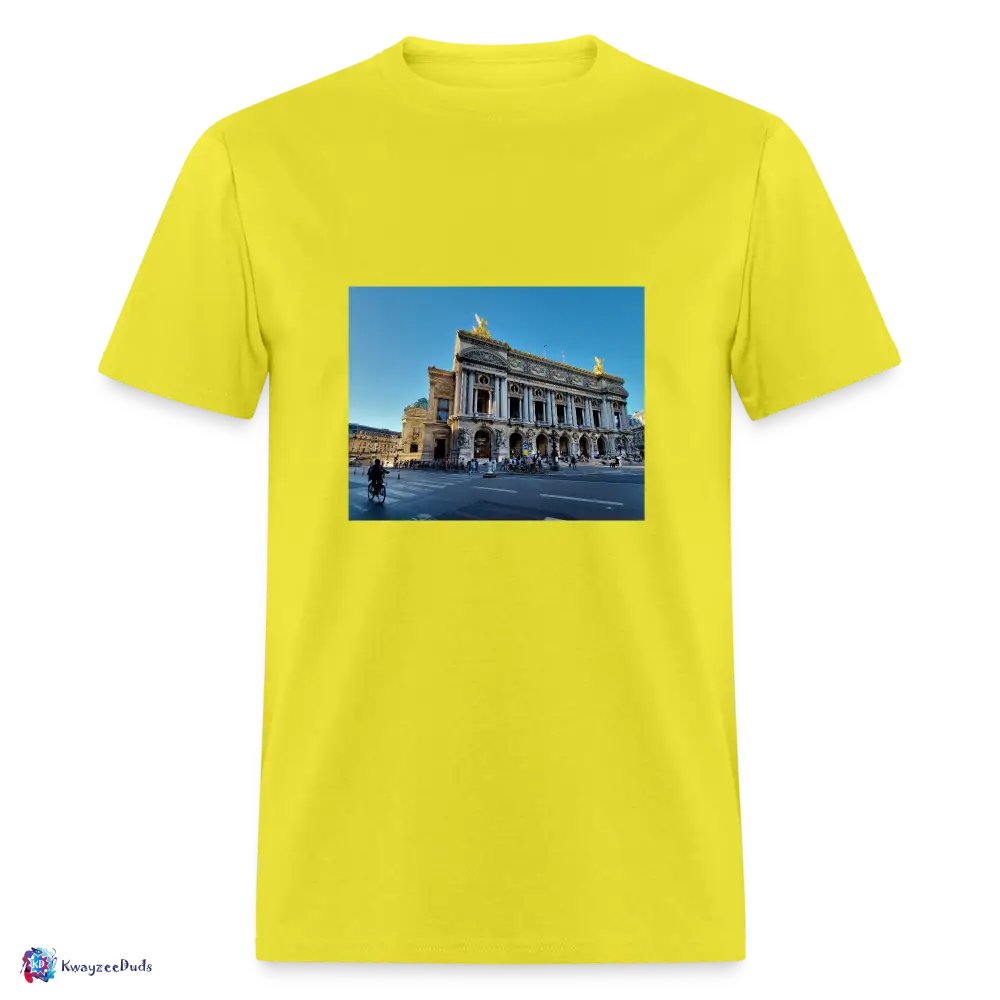 Paris Opera House Unisex Classic T-Shirt - yellow