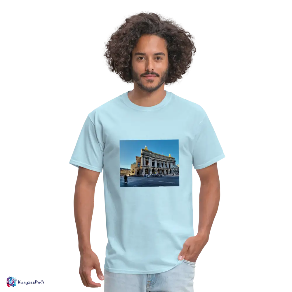 Paris Opera House Unisex Classic T-Shirt - powder blue