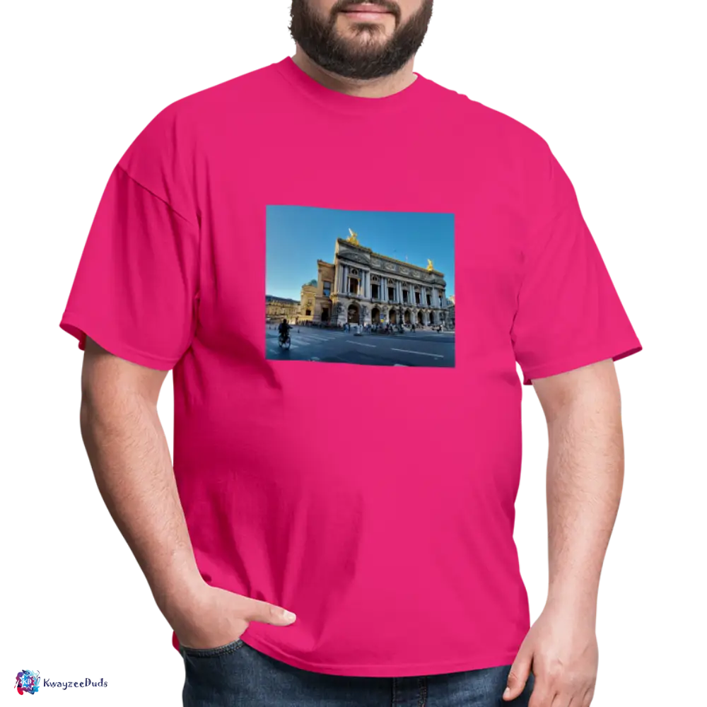 Paris Opera House Unisex Classic T-Shirt - fuchsia