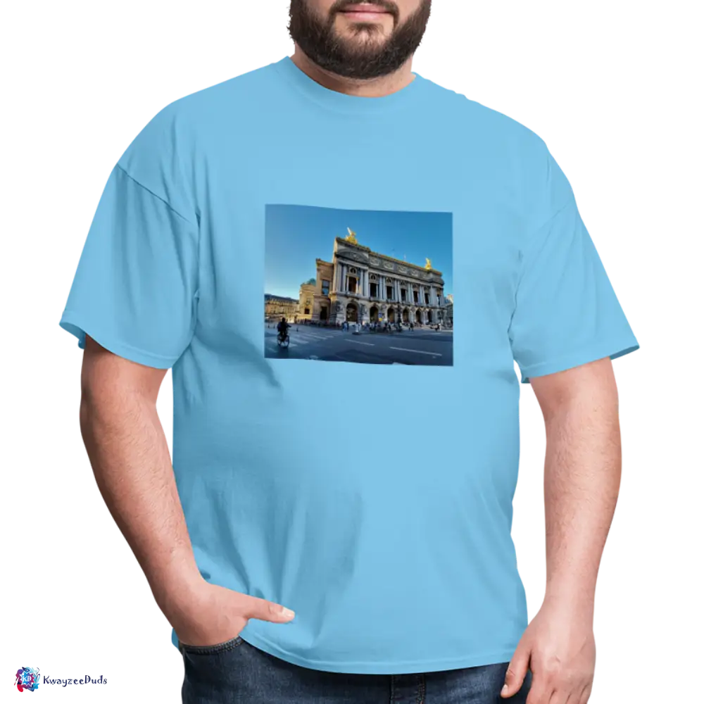 Paris Opera House Unisex Classic T-Shirt - aquatic blue