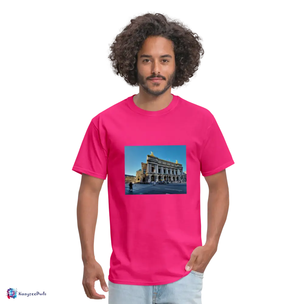 Paris Opera House Unisex Classic T-Shirt - fuchsia
