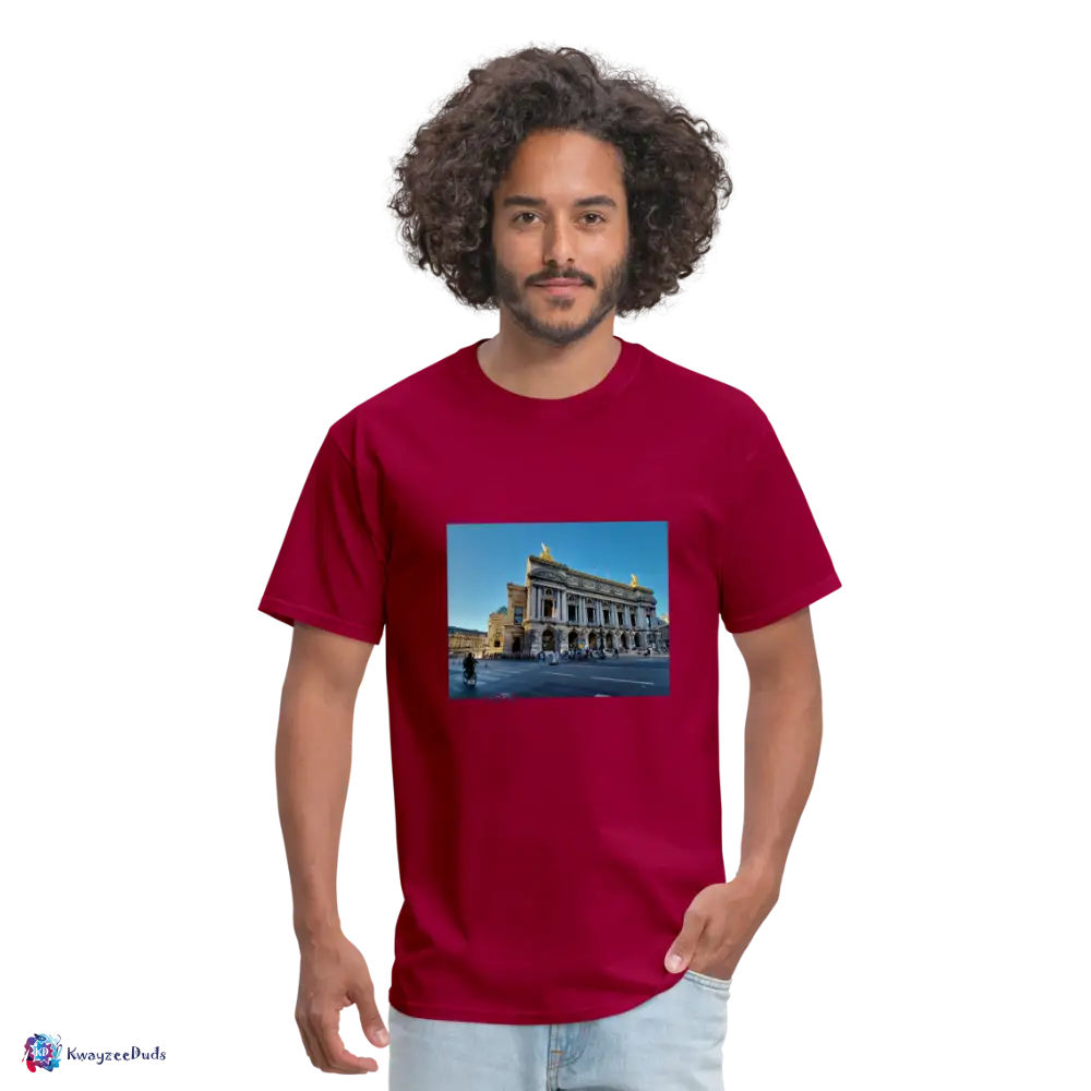 Paris Opera House Unisex Classic T-Shirt - dark red