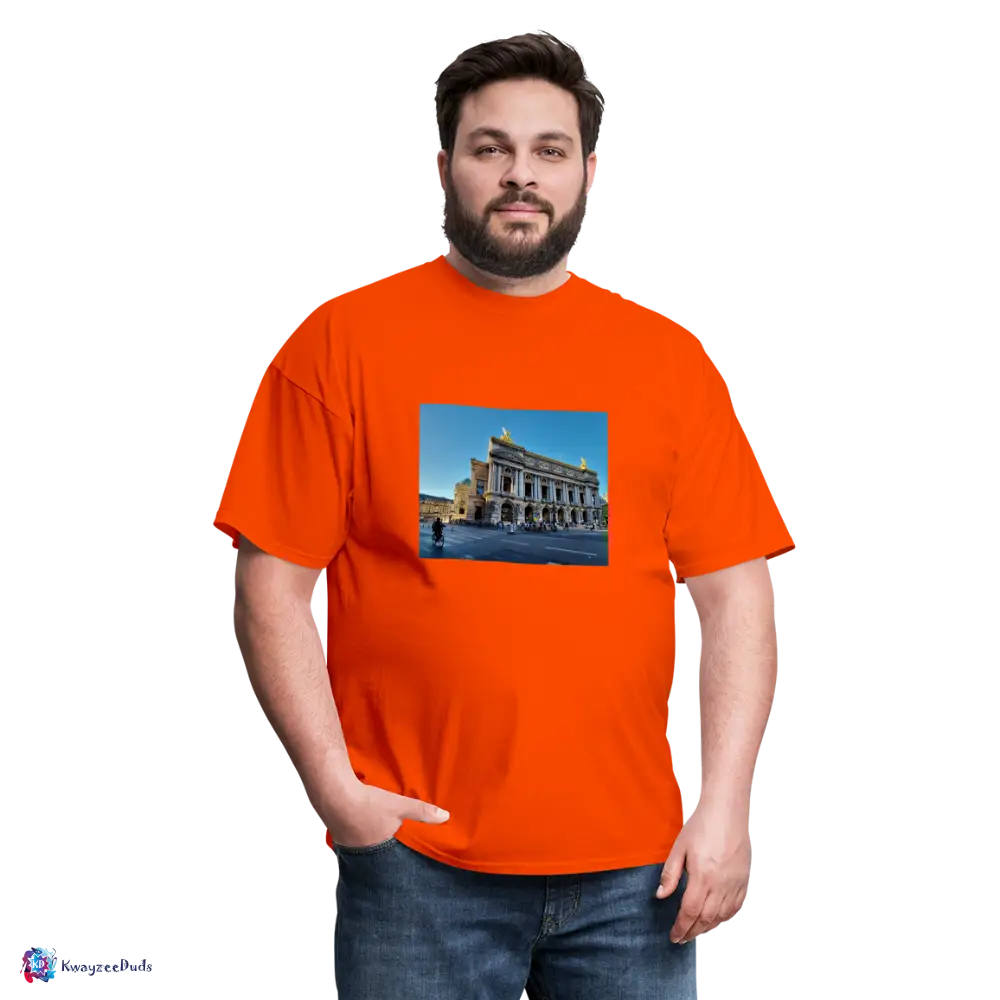 Paris Opera House Unisex Classic T-Shirt - orange