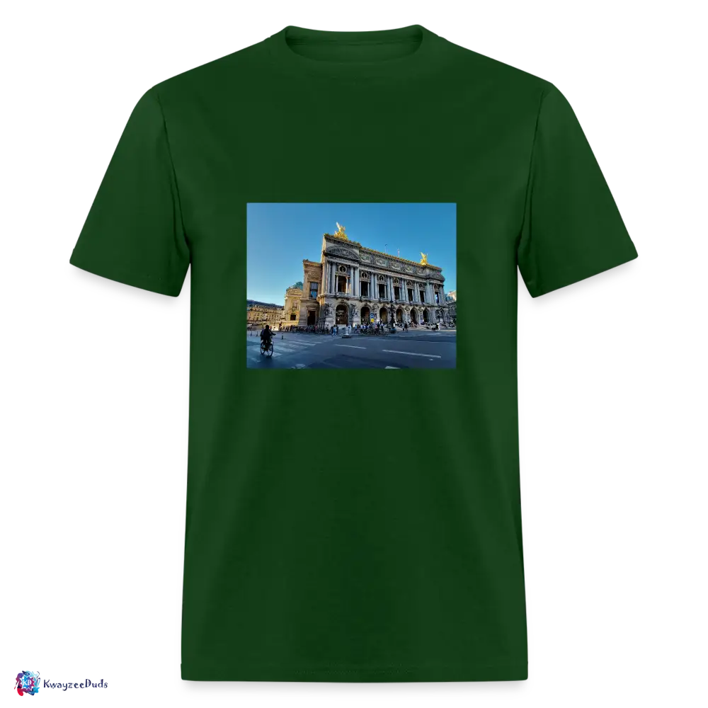 Paris Opera House Unisex Classic T-Shirt - forest green