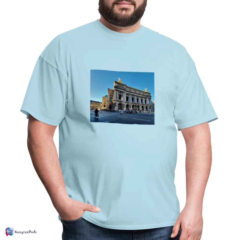 Paris Opera House Unisex Classic T-Shirt - powder blue
