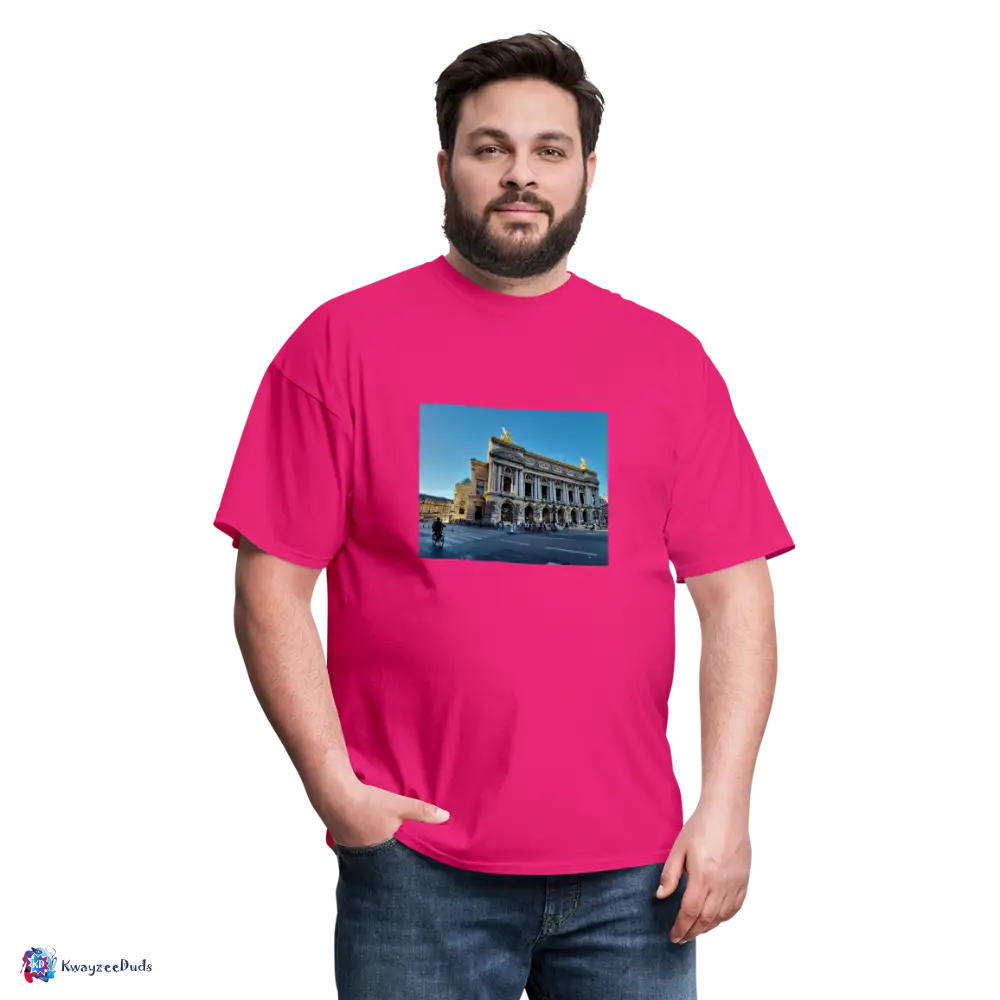 Paris Opera House Unisex Classic T-Shirt - fuchsia