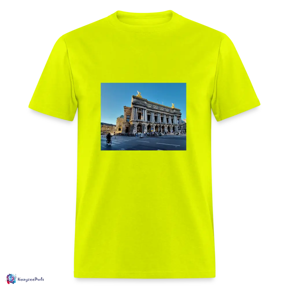 Paris Opera House Unisex Classic T-Shirt - safety green