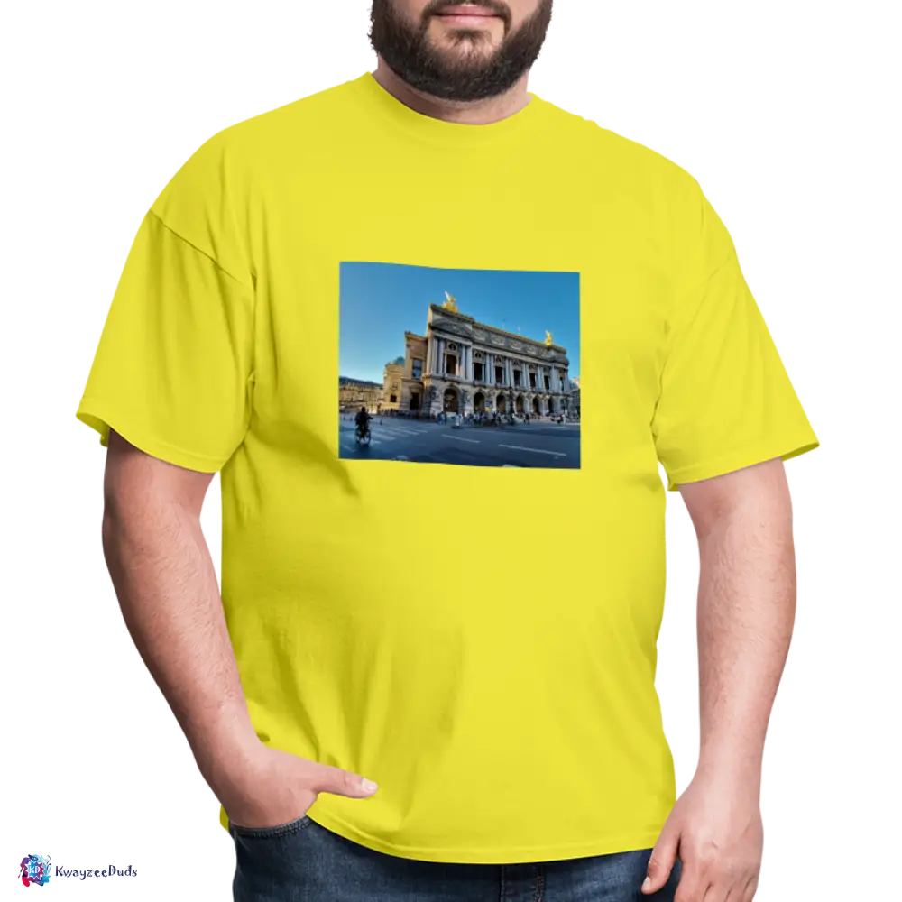 Paris Opera House Unisex Classic T-Shirt - yellow