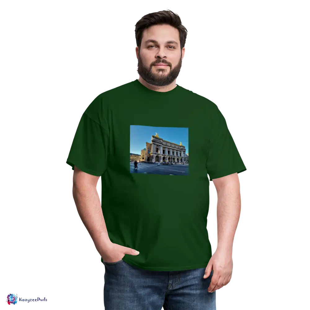 Paris Opera House Unisex Classic T-Shirt - forest green