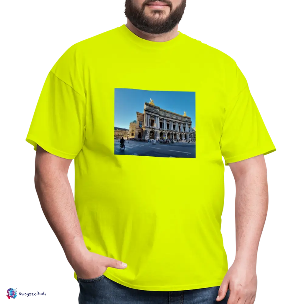 Paris Opera House Unisex Classic T-Shirt - safety green