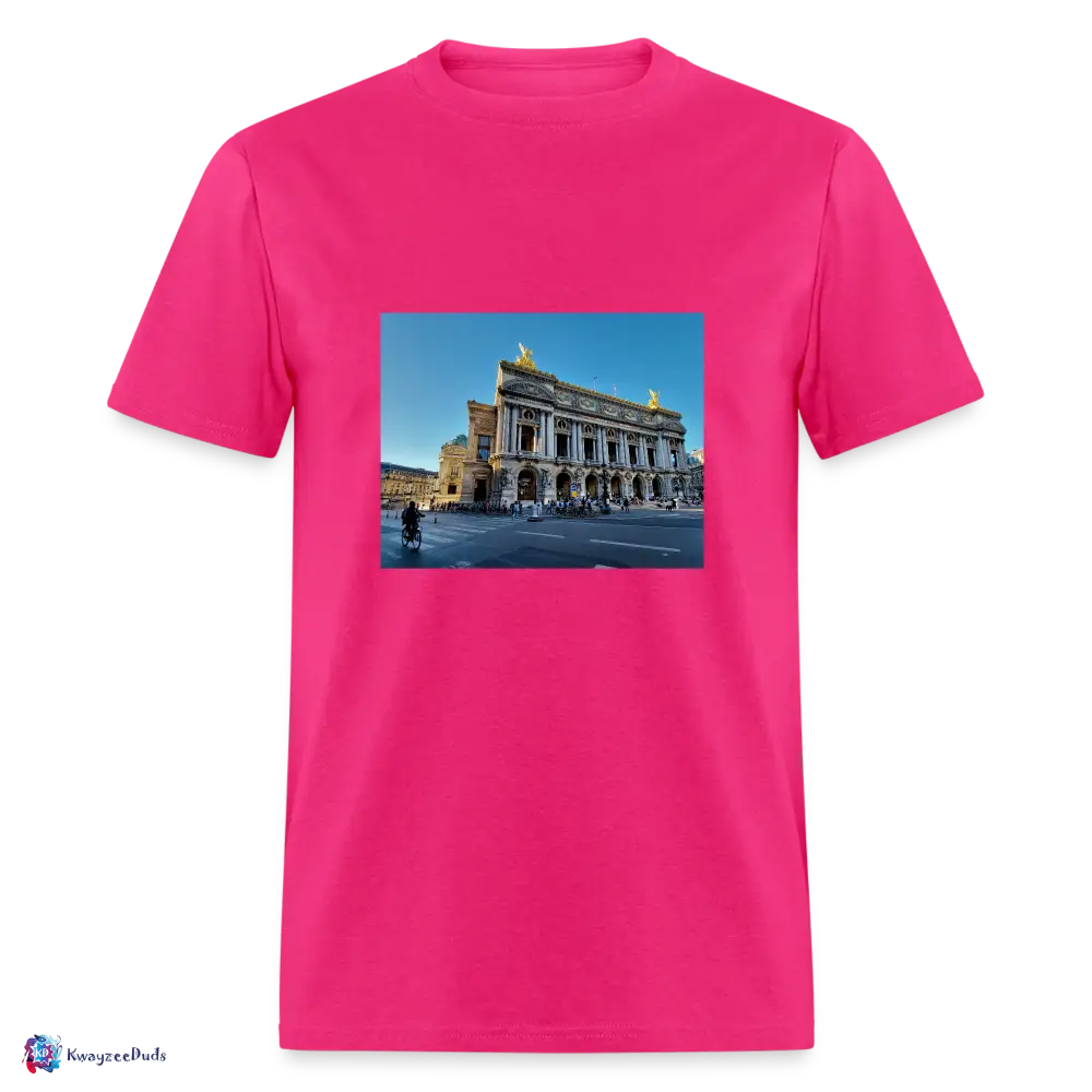Paris Opera House Unisex Classic T-Shirt - fuchsia