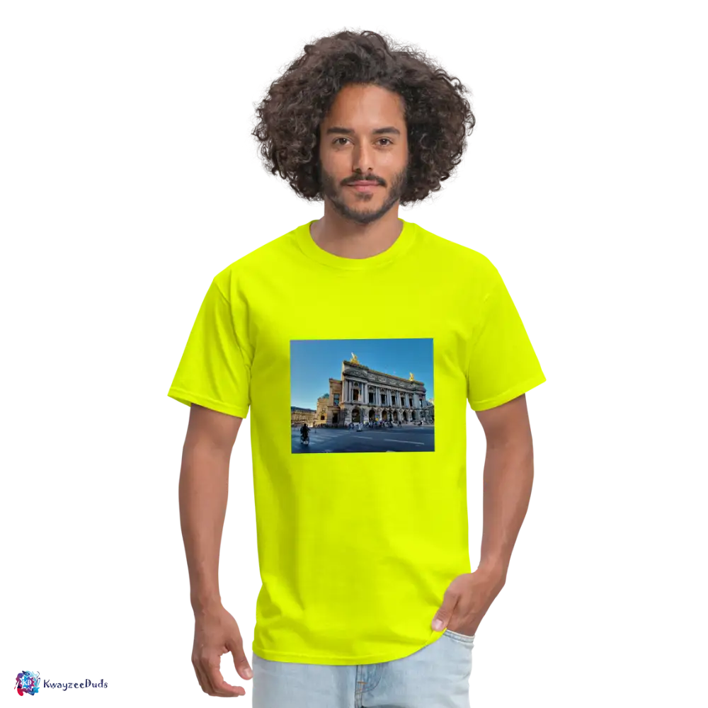 Paris Opera House Unisex Classic T-Shirt - safety green