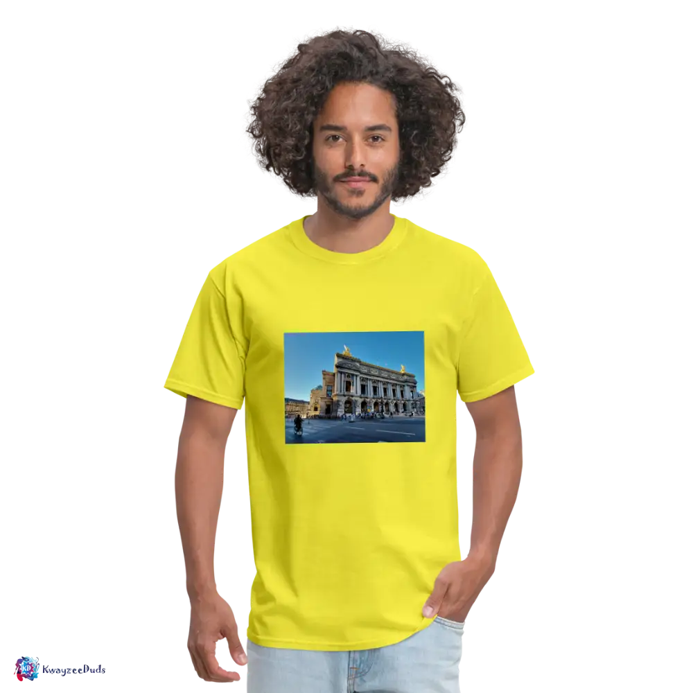 Paris Opera House Unisex Classic T-Shirt - yellow