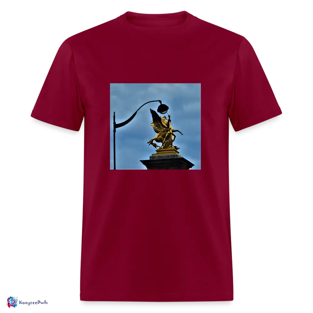 Pont Alexandre Pillar Top Unisex Classic T-Shirt - burgundy