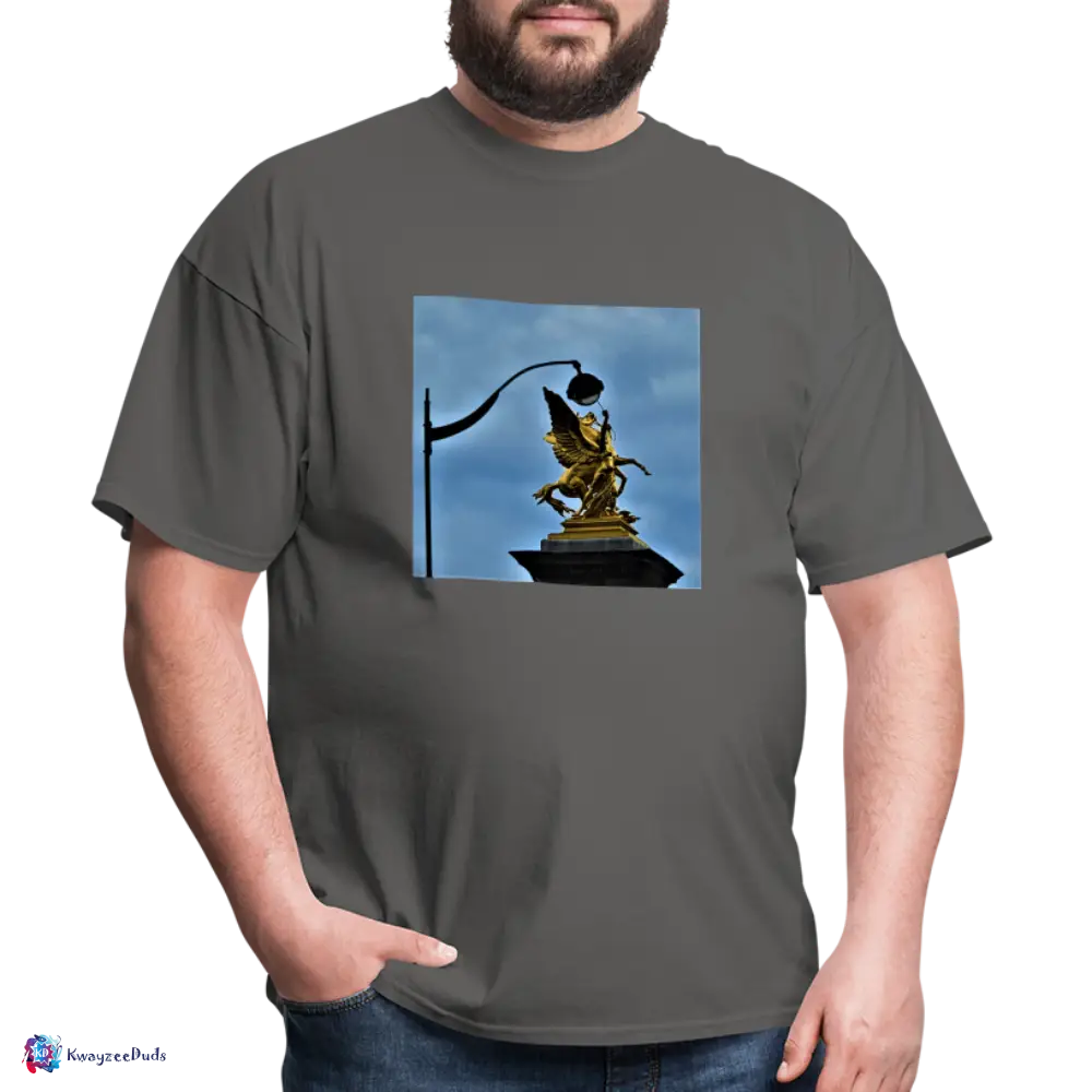 Pont Alexandre Pillar Top Unisex Classic T-Shirt - charcoal