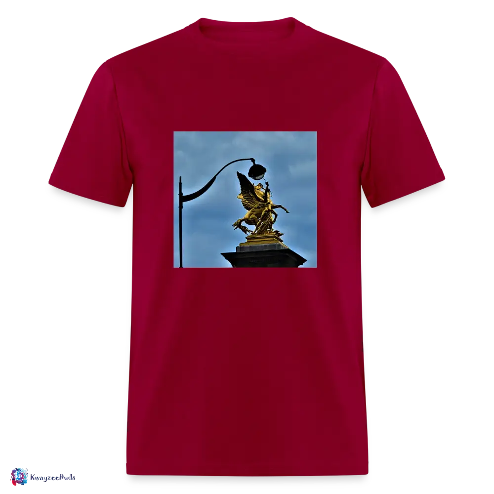 Pont Alexandre Pillar Top Unisex Classic T-Shirt - dark red