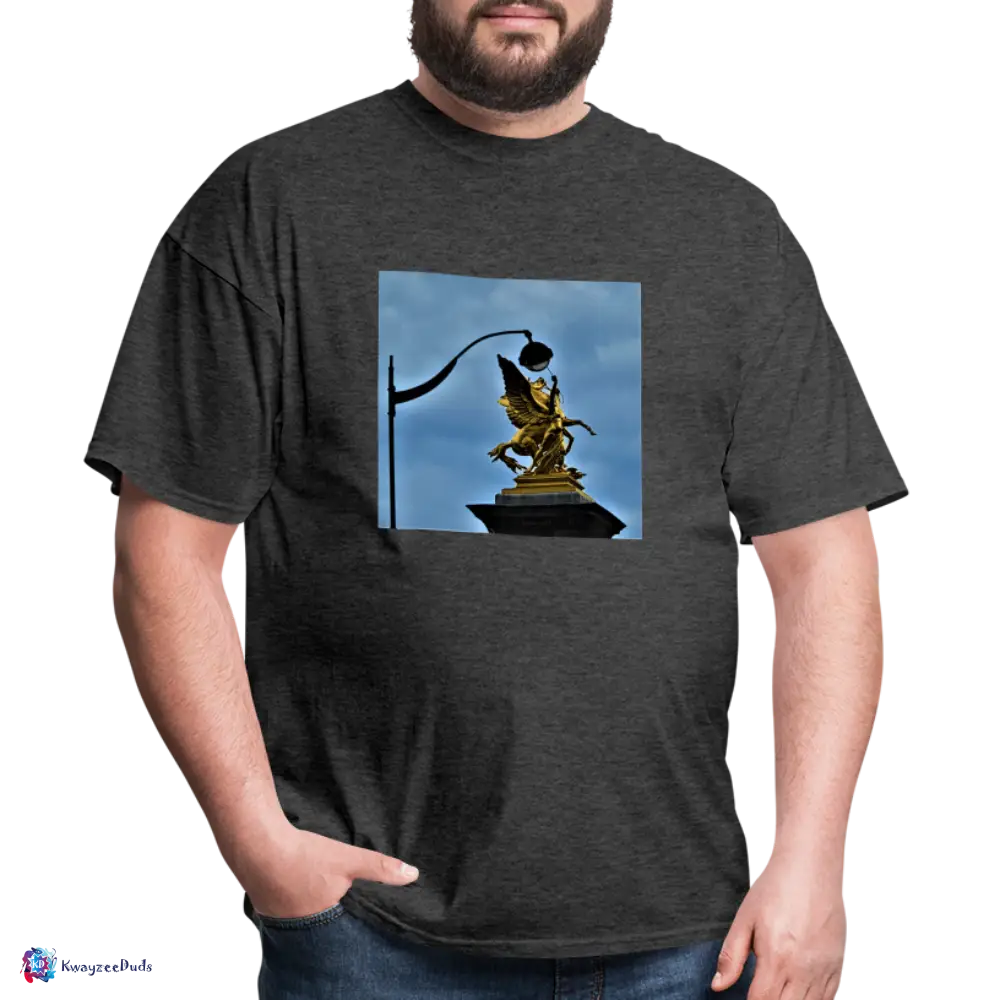 Pont Alexandre Pillar Top Unisex Classic T-Shirt - heather black