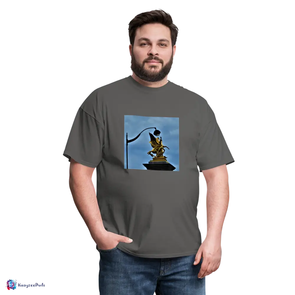 Pont Alexandre Pillar Top Unisex Classic T-Shirt - charcoal