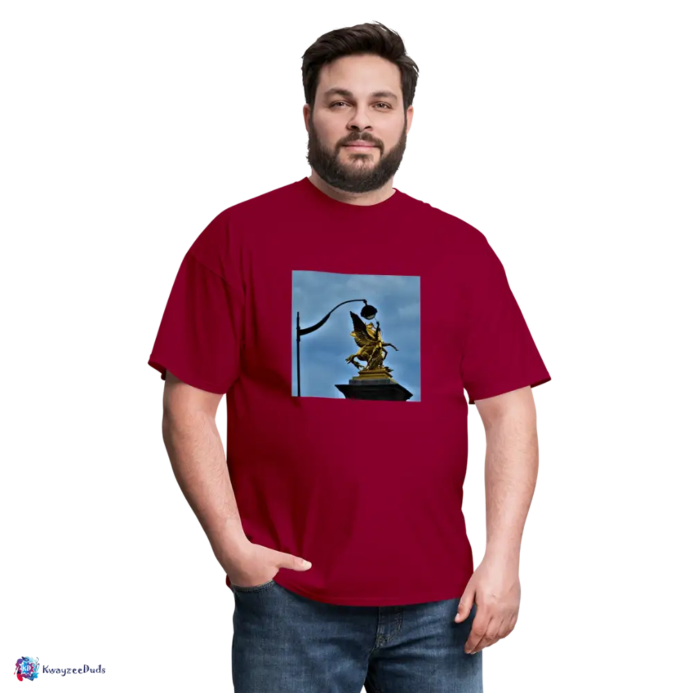 Pont Alexandre Pillar Top Unisex Classic T-Shirt - dark red