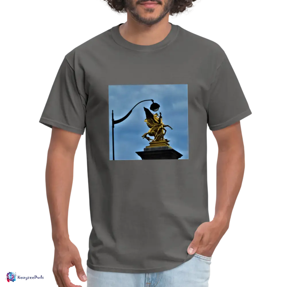 Pont Alexandre Pillar Top Unisex Classic T-Shirt - charcoal