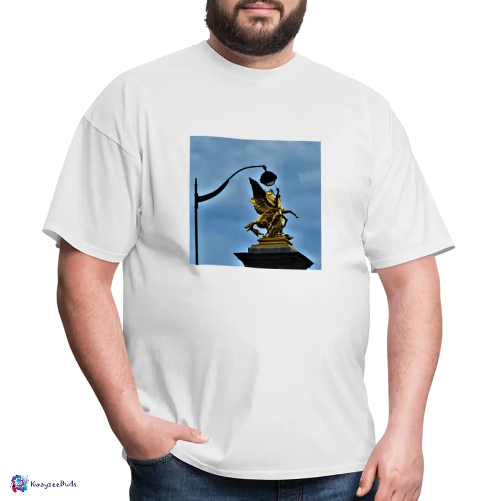 Pont Alexandre Pillar Top Unisex Classic T-Shirt - white