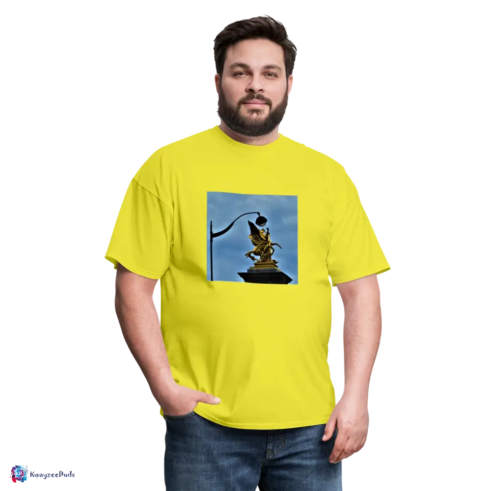 Pont Alexandre Pillar Top Unisex Classic T-Shirt - yellow