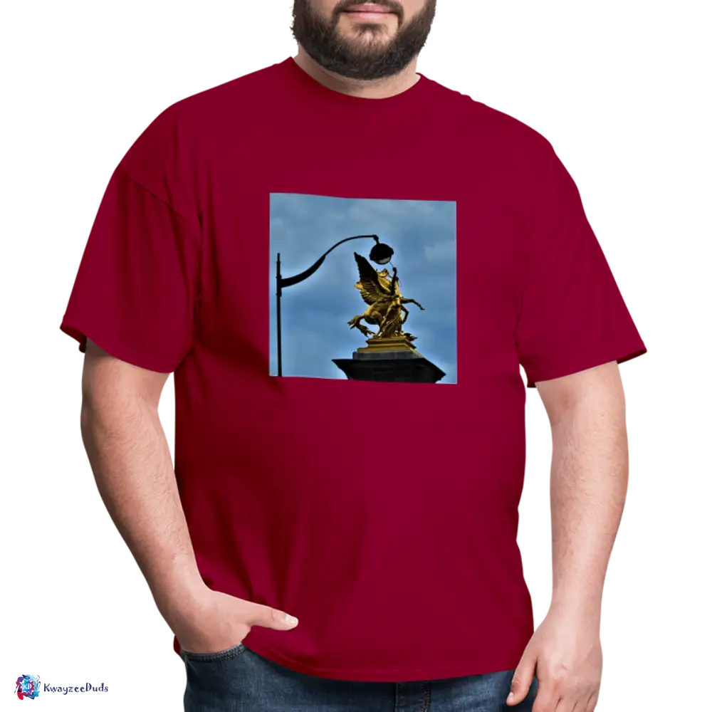 Pont Alexandre Pillar Top Unisex Classic T-Shirt - dark red