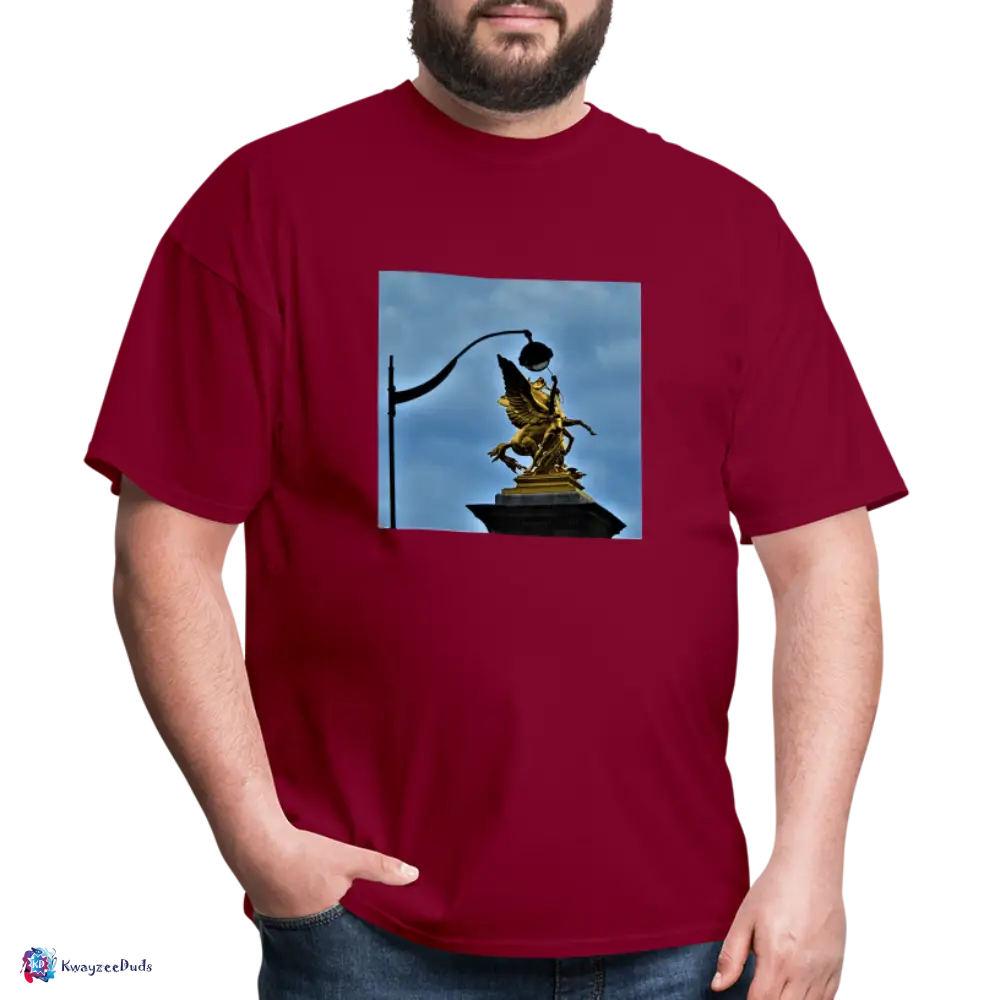 Pont Alexandre Pillar Top Unisex Classic T-Shirt - burgundy