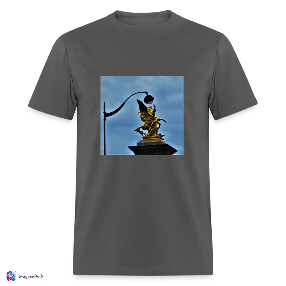 Pont Alexandre Pillar Top Unisex Classic T-Shirt - charcoal