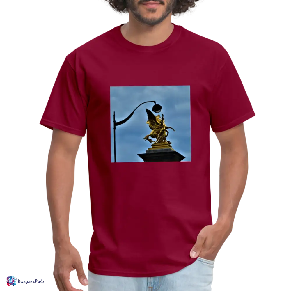 Pont Alexandre Pillar Top Unisex Classic T-Shirt - burgundy