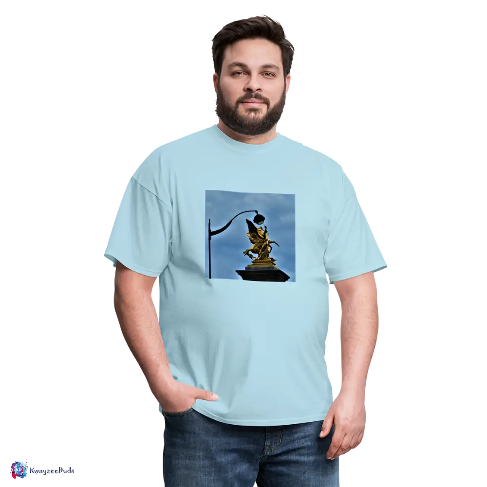 Pont Alexandre Pillar Top Unisex Classic T-Shirt - powder blue