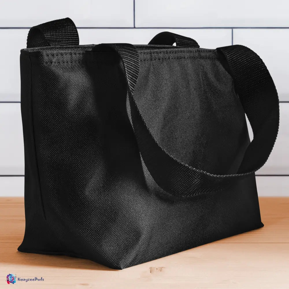Rose Pollen Lunch Bag - black