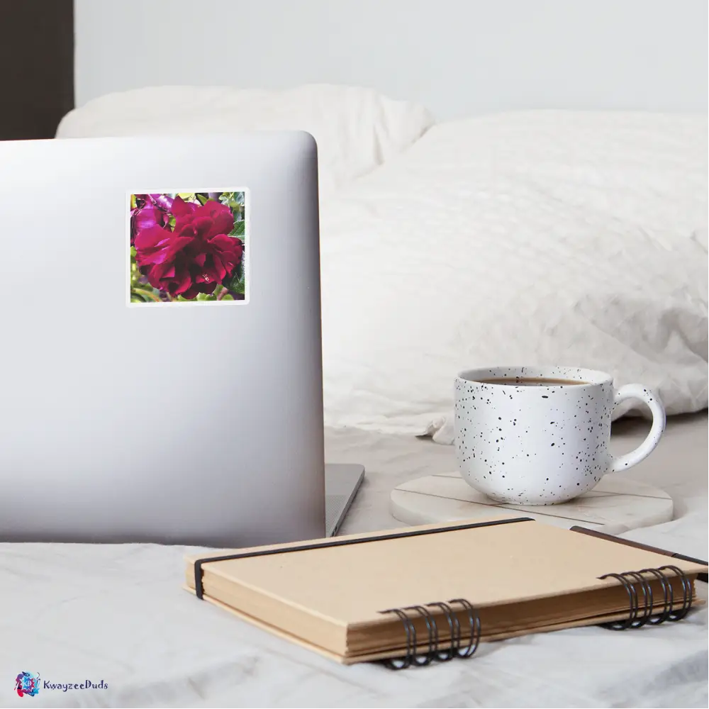 Rose Pollen Sticker - white matte