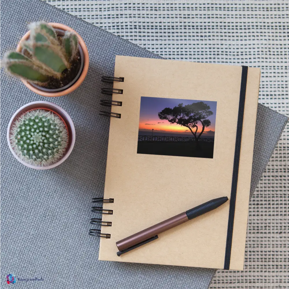 Santa Monica Tree Sticker - transparent glossy