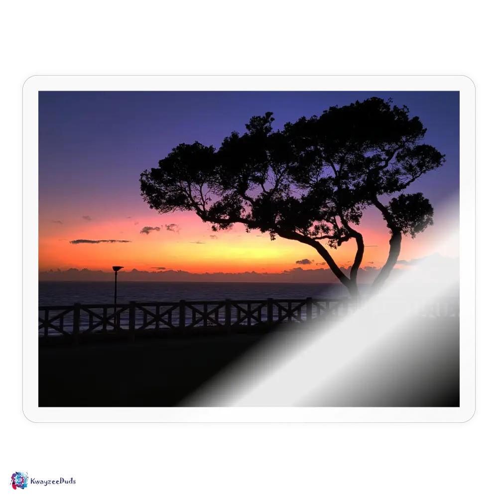 Santa Monica Tree Sticker - transparent glossy