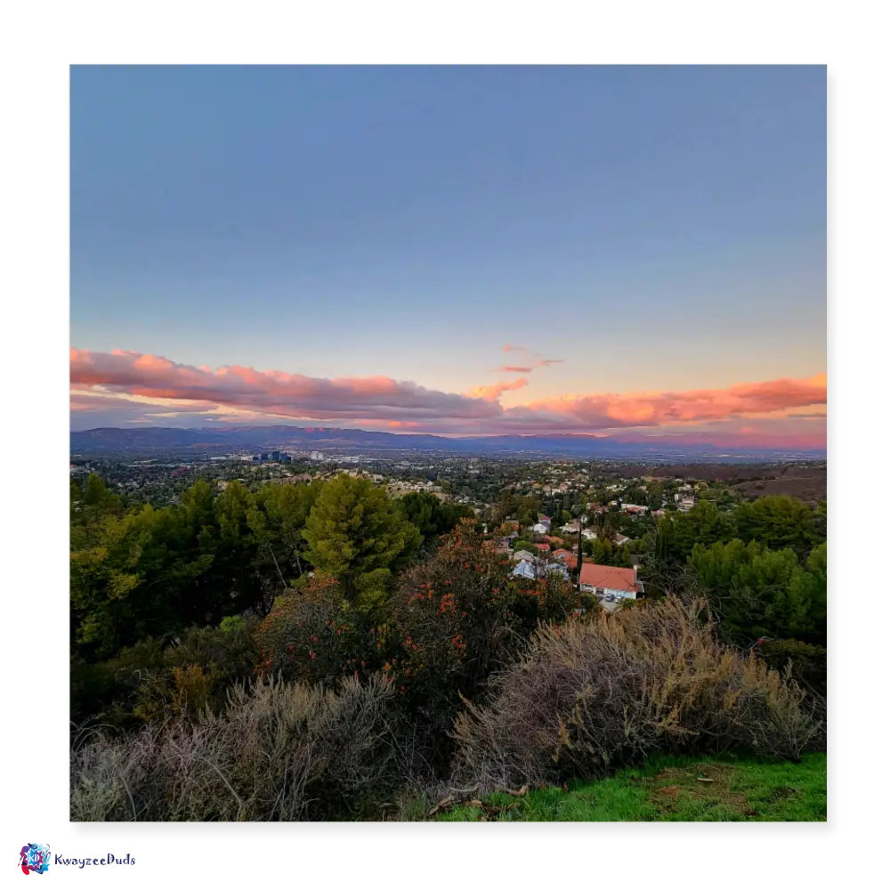 SF Valley Poster 8x8 - white