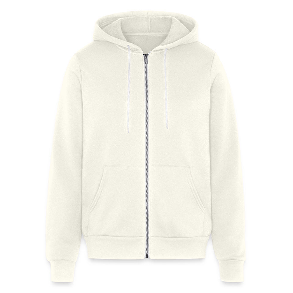 Unisex Full Zip Hoodie - vintage white
