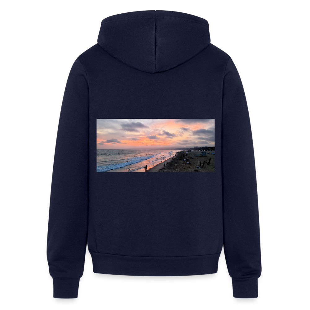 Unisex Full Zip Hoodie - navy