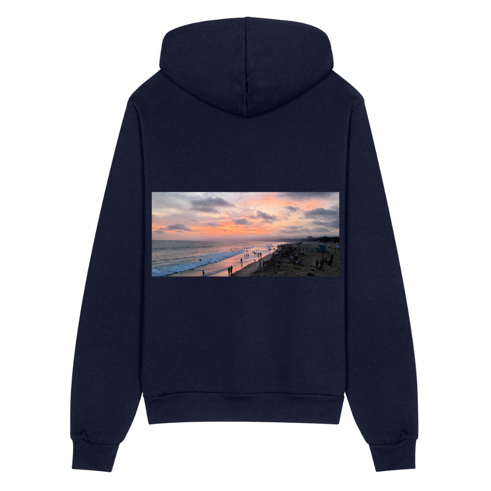 Unisex Full Zip Hoodie - navy