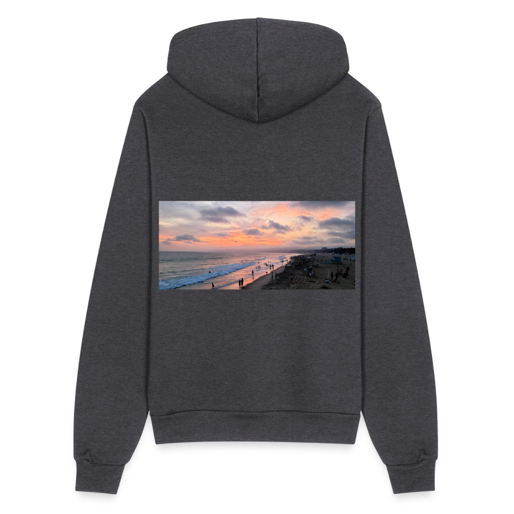 Unisex Full Zip Hoodie - charcoal grey