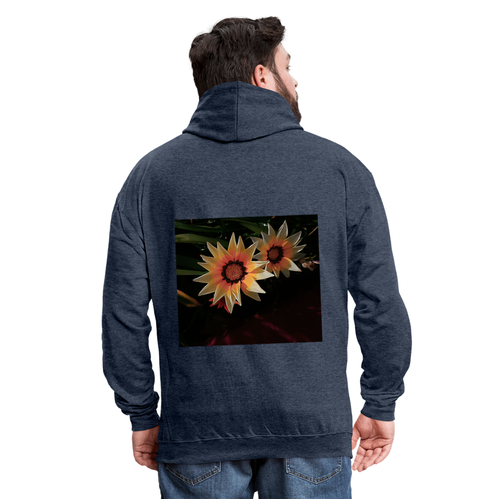 Contrast Hoodie - indigo heather/asphalt