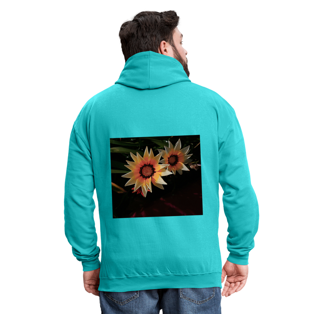 Contrast Hoodie - scuba blue/asphalt