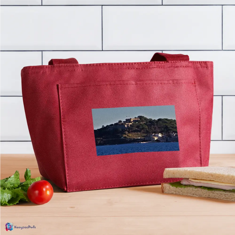 St Tropez Fort Lunch Bag - red