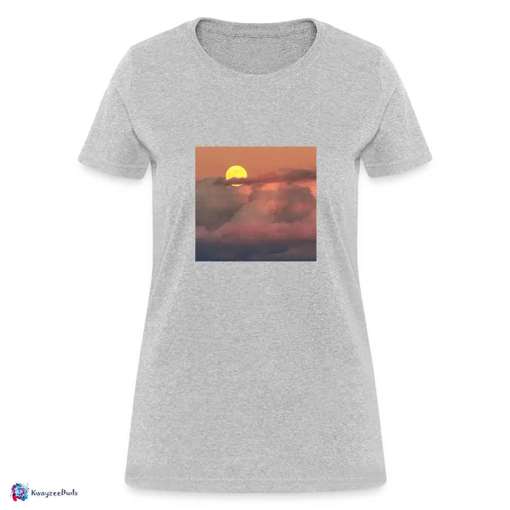 Sunset Women's T-Shirt - heather gray