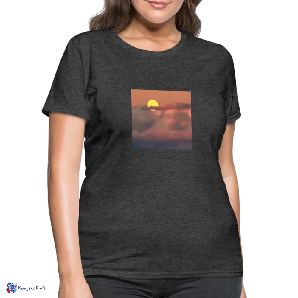 Sunset Women's T-Shirt - heather black