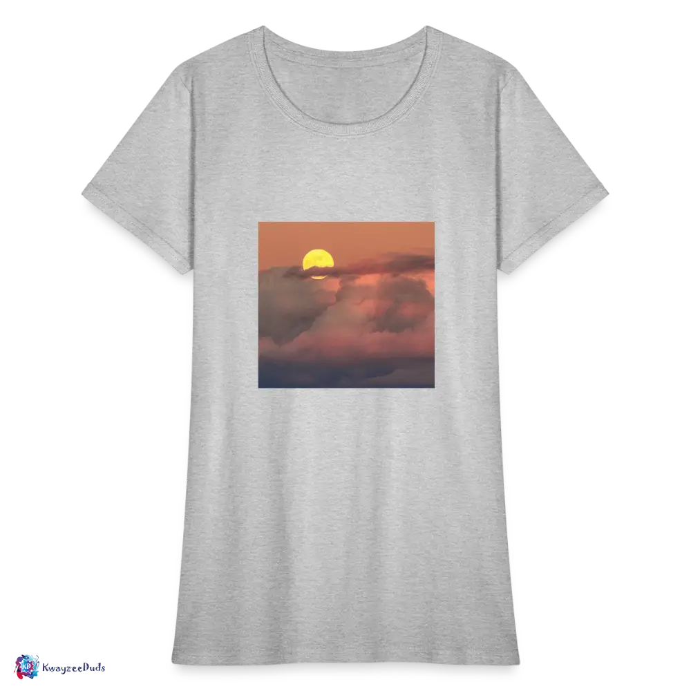 Sunset Women's T-Shirt - heather gray